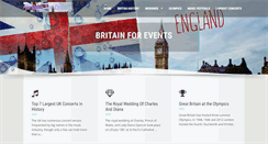 Desktop Screenshot of britainforevents.co.uk